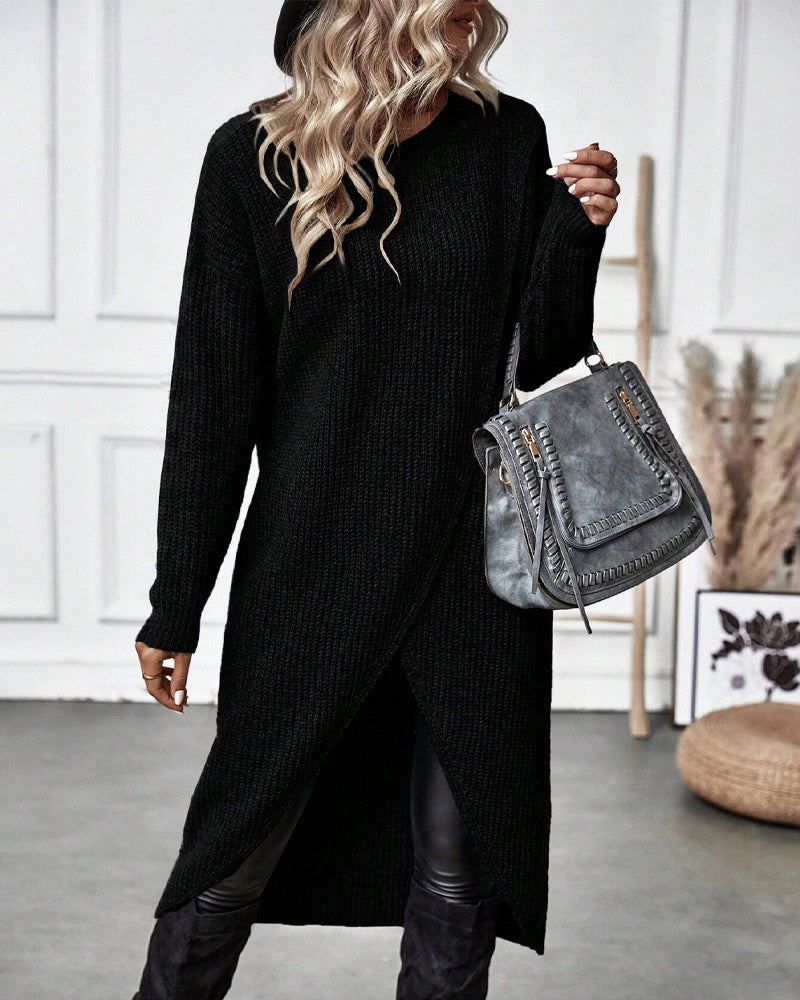 LEILAH -  Eleganter Langer Pullover