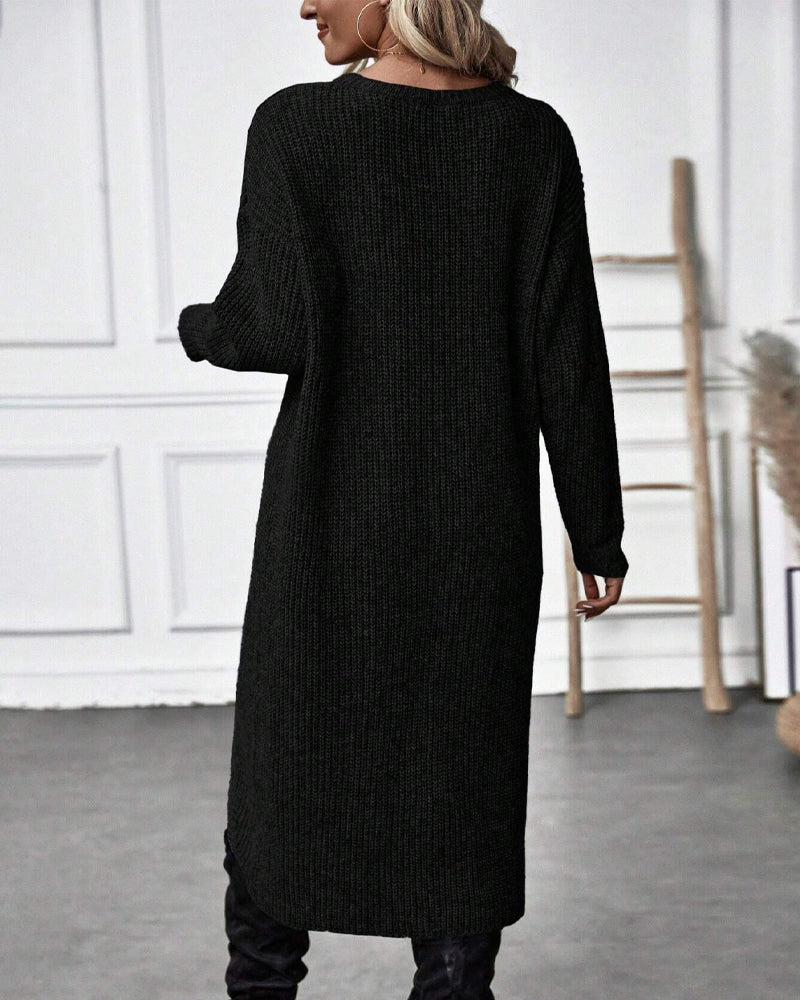 LEILAH -  Eleganter Langer Pullover