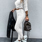 Elegante High-Waist Hose mit figurschmeichelnder Passform