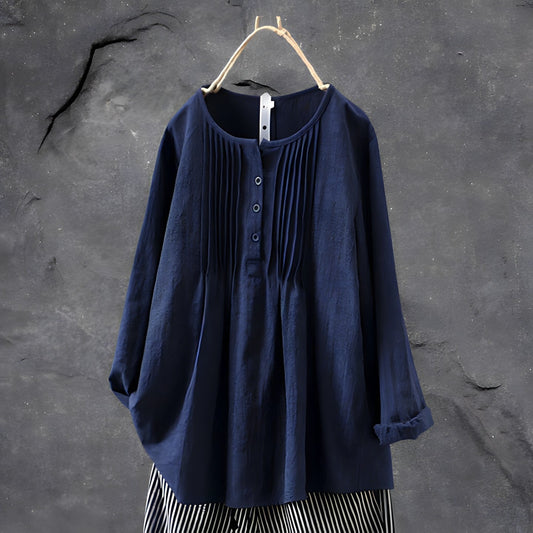 Handgefertigte, stilvolle, lockere bluse
