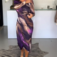 Schikes midi kleid - Olive