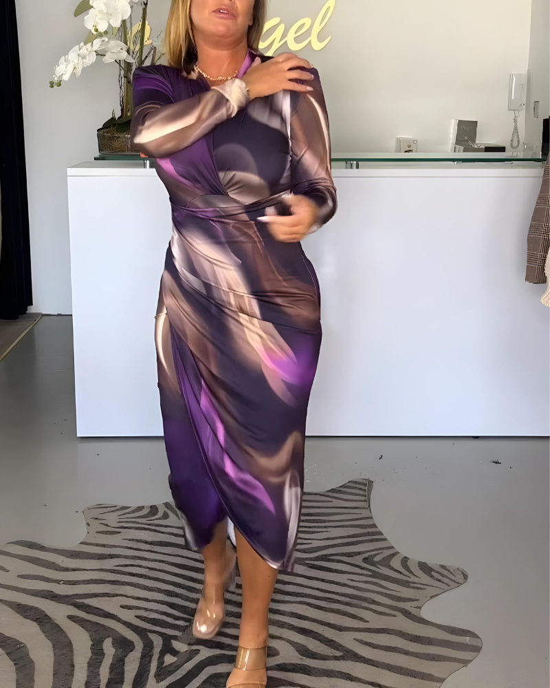 Schikes midi kleid - Olive