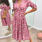 Selena | Kleid mit V-Ausschnitt und Polka Dots