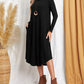 Zelda - Langärmeliges lockeres Kleid
