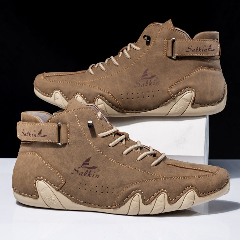 Alex - Ultra bequeme und rutschfeste Barfußschuhe aus Echtleder (Unisex)