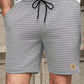 Weiße Waffelmuster-Shorts - Finn