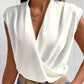Hellblaue Wickelbluse - Emilia
