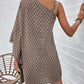 Emily - Asymmetrisches Kleid mit Alloverdruck