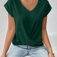 Grünes V-Ausschnitt Shirt - Laura