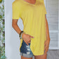 Schwarzes Basic-T-Shirt - Ava