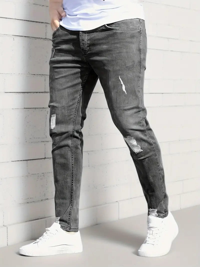 Ethan – röhrenjeans mit rissen für den frühling