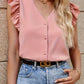 Schwarze Rüschen-Bluse - Emilia