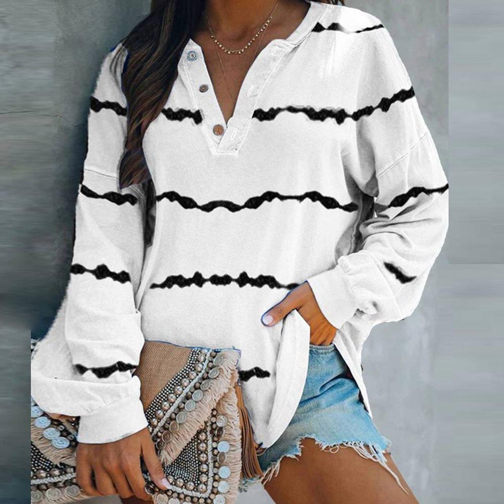 FallStil® - Langärmeliges Basic-Top mit Druck