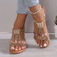Sophia - Damen Sandalen mit Strassmuster