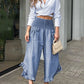 Jaya - Leinenhose mit stylischer Raffung