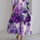 Andria - Lockeres Damenkleid mit botanischem Blumenmuster