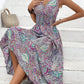 Isabella - Blaues Paisley Maxikleid