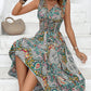 Isabella - Blaues Paisley Maxikleid