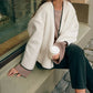 Isadora - Style Short Coat with Scarf