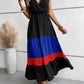 Edna - Color Block Plissee-Kleid