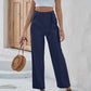 Kirsten - Unifarbene Hose mit hoher Taille