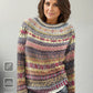 WinterTrend® - Elegant Print Multicolor Sweater