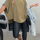 Perlenverziertes Oversized T-Shirt – Lässig Chic
