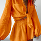 LANNA - Stylisches Leinen Set aus Hemd und Shorts