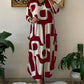 Eudora - Langärmeliges Kleid mit Druck