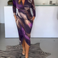 Schikes midi kleid - Olive