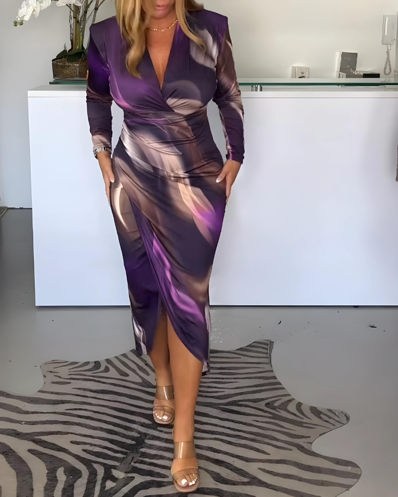 Schikes midi kleid - Olive