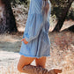 Elegantes Oversize-Jeanshemdkleid