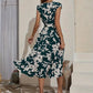 Athena - Kleid mit Blumendruck und V-Ausschnitt