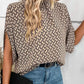 SpringStil® - Retro Print Mock Neck Top