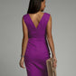 Kleid mit V-Ausschnitt und Schlitz - Nelly