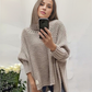 FallStil® - Aprikosenfarbener einfarbiger Pullover