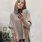 FallStil® - Aprikosenfarbener einfarbiger Pullover