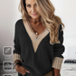 HerbstTrend® - Farbblock-Pullover mit Spezialbesatz