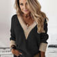 HerbstTrend® - Farbblock-Pullover mit Spezialbesatz