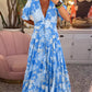 Morgan | Taschenkleid met V-Ausschnitt en Blumendruck