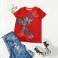 Elegantes Damen-T-Shirt mit Schmetterlingsaufdruck - Bente