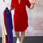 Schlichtes Kleid mit V-Ausschnitt - Lotte