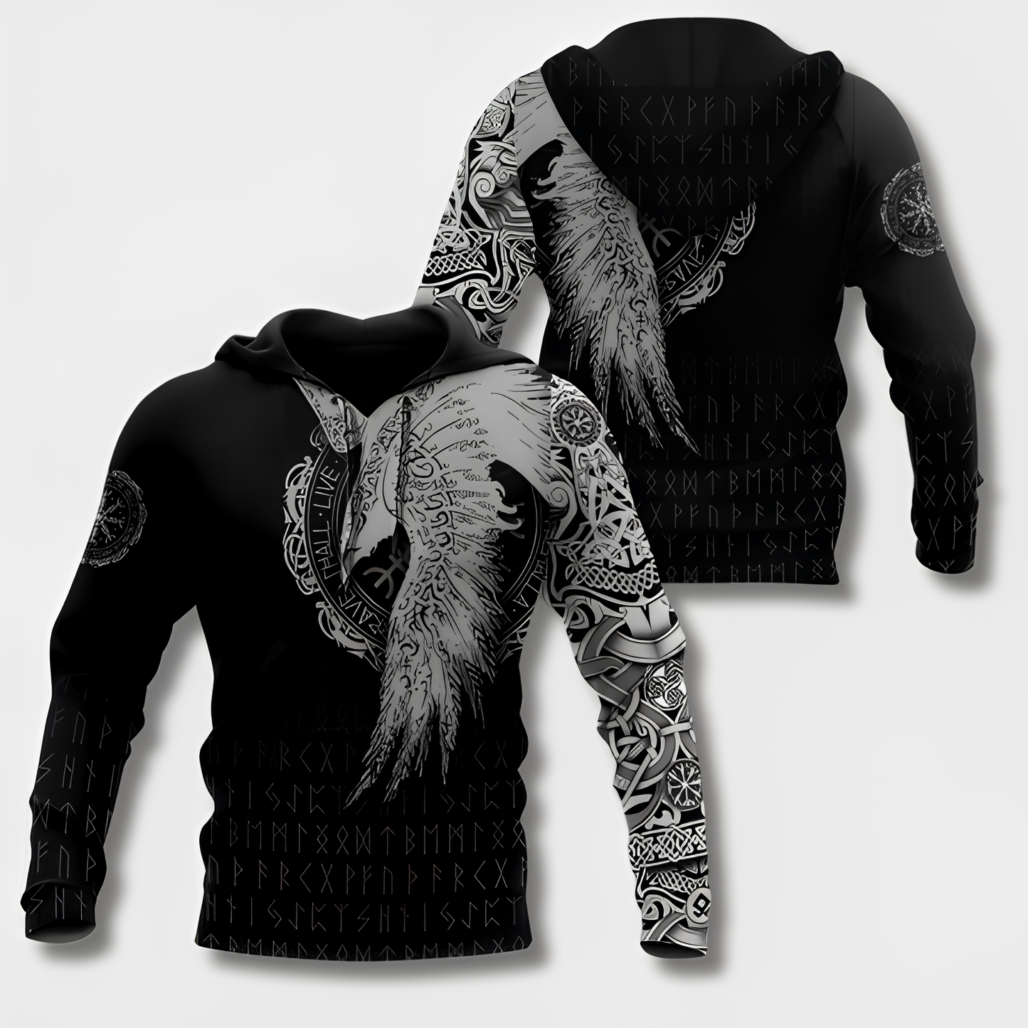 Warrior -  Wikinger-Kapuzenpulli
