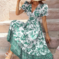 Lina - Blaues Musterkleid Boho-Chic
