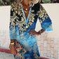 Langarmkleid mit Boho-Druck