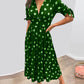Kleid mit V-Ausschnitt und Polka Dots - Yara