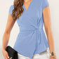 Himmelblaue Bluse - Lina