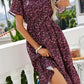 Nicole - Kleid mit Rüschensaum und Blumenmuster