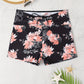 Schwarze Blumenshorts - Laura