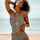 SpringStil - Glamouröse ärmellose Bademode mit Druck